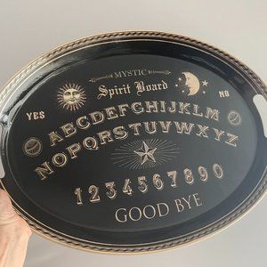 Vintage SPIRIT Board Ouija Board Inspired Metal Serving Tray
